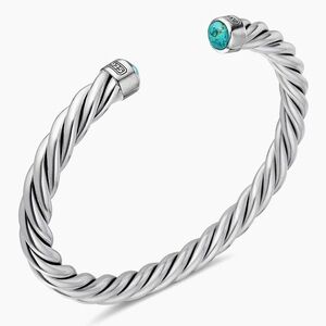 Classic Cable Turquoise Bracelet